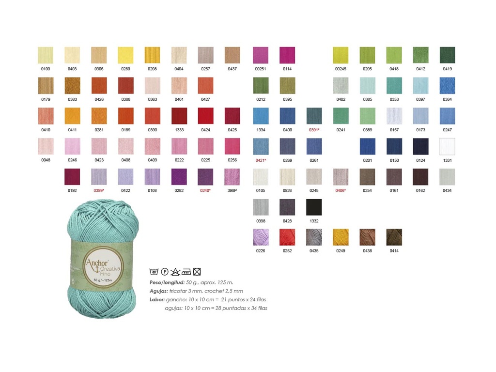 Ovillo 4620004 Creativa fino pack 10 pz 50 grs