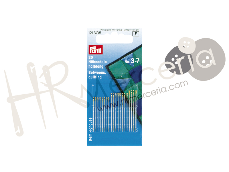 Aguja patchwork surt. Nº3/7 Prym 20 pz.