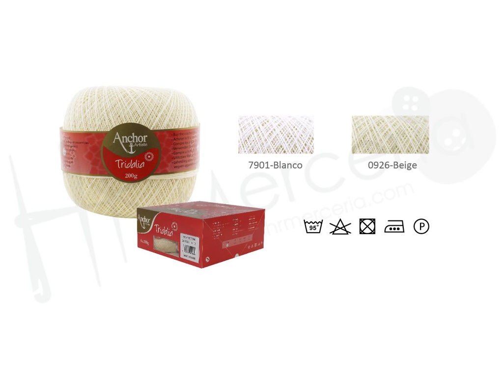 Ovillo Tridalia 200 grs pack 4 ovillos Nº 8