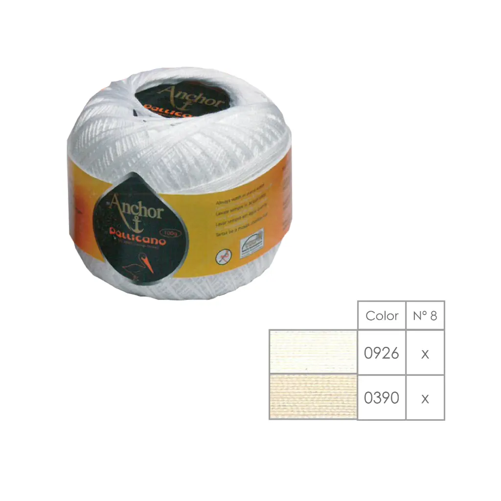 Ovillo 100 gramos Pelicano Nº 8