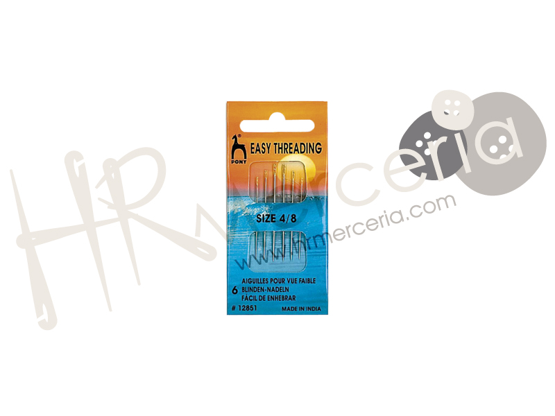Aguja ciega Nº4/8 12851 Pony 6 pz.
