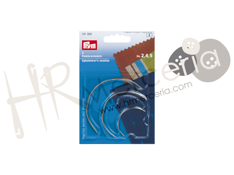 Aguja curvada Nº2-4-5 Prym 3 pz.