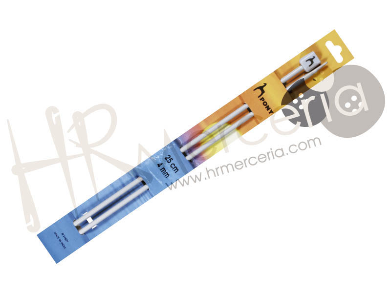 Aguja tricotar Nº1 25 cm 31614 Pony 2 pz