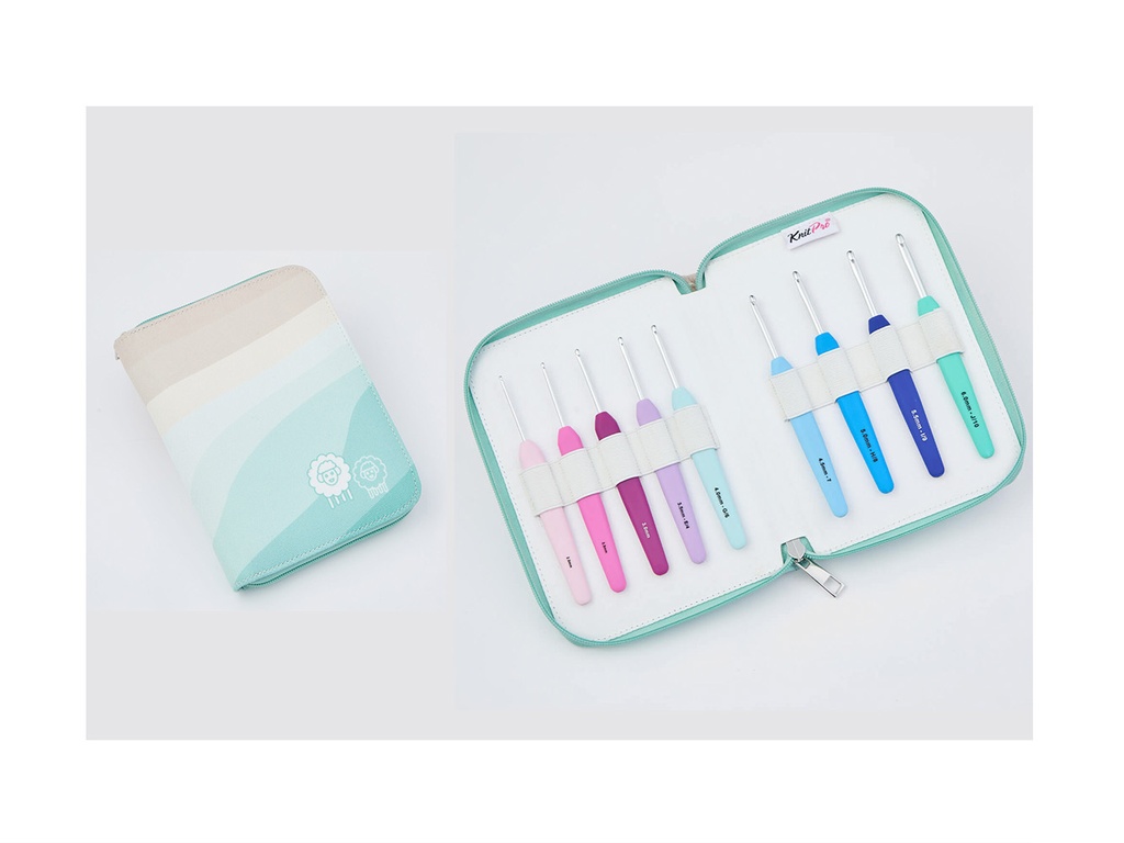 Set Aguja ganchillo punta unica Waves - knitpro