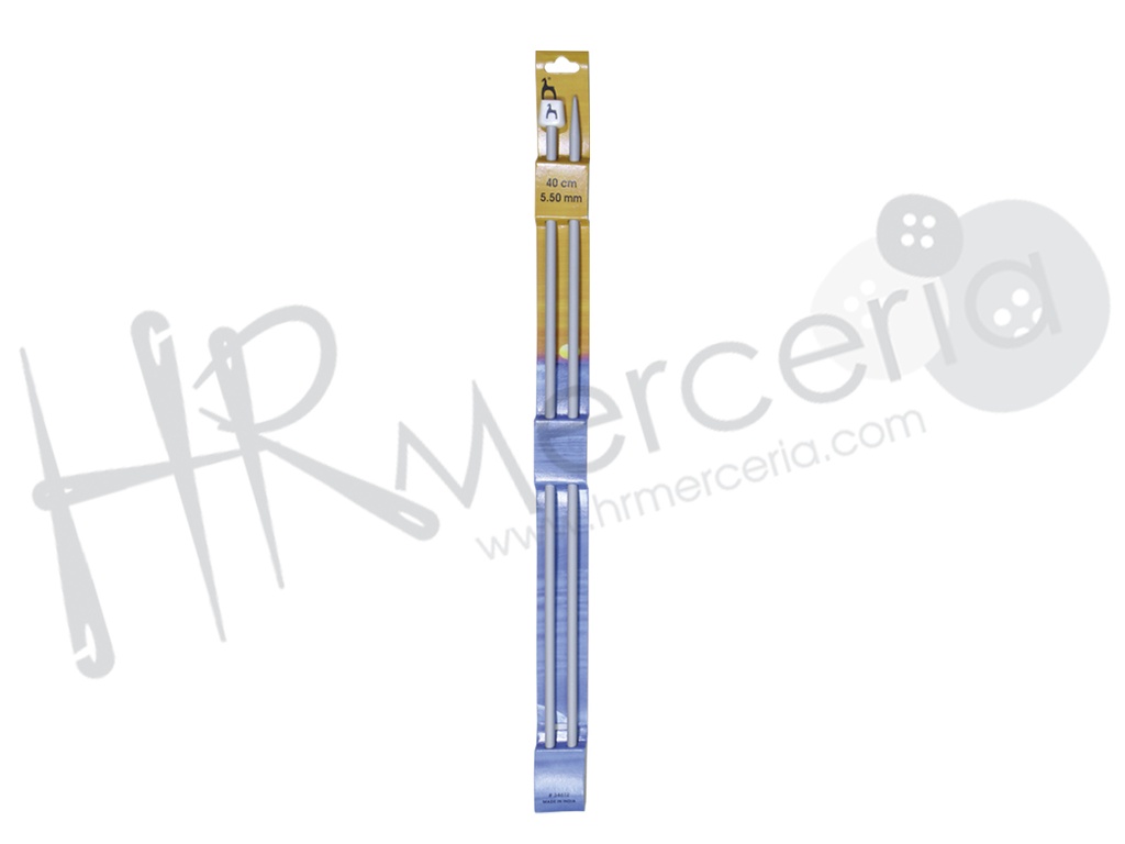 Aguja tricotar Nº11 40 cm 34673 ABS Pony 2 pz.