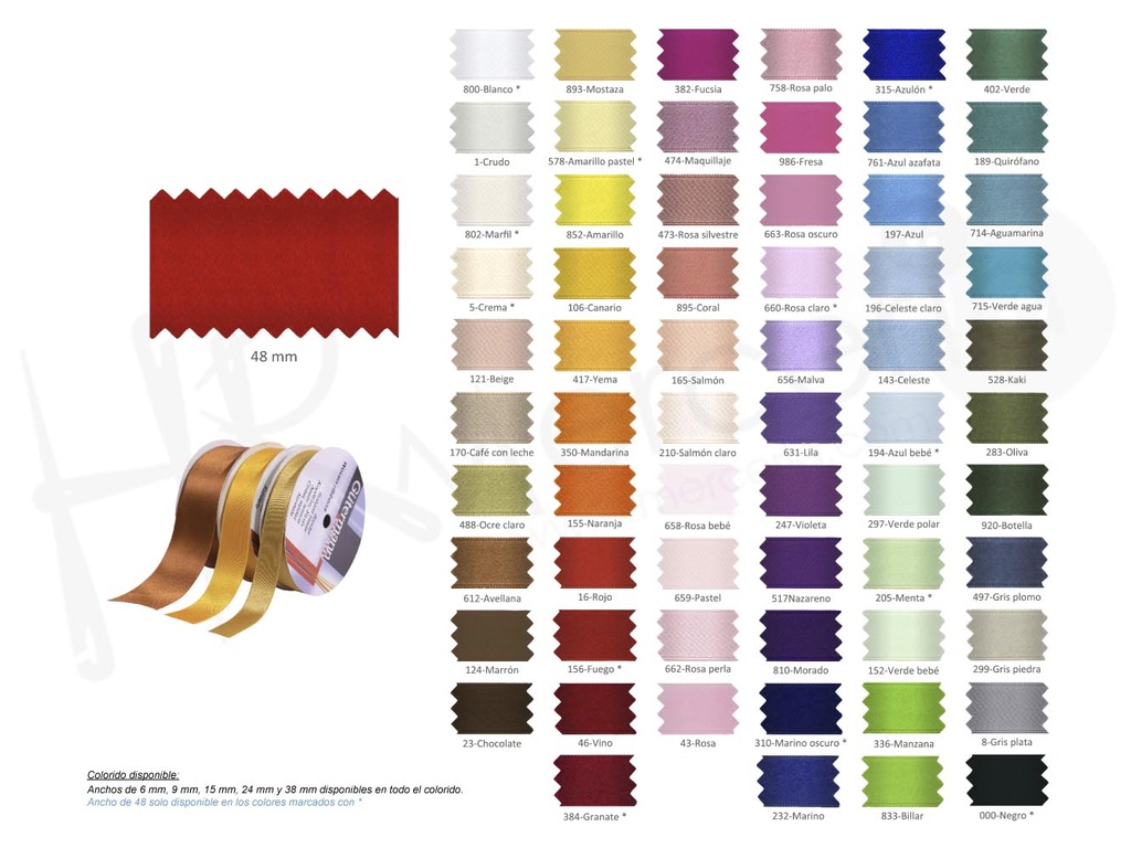 Saten Gutermann 20 metros ancho 48 mm