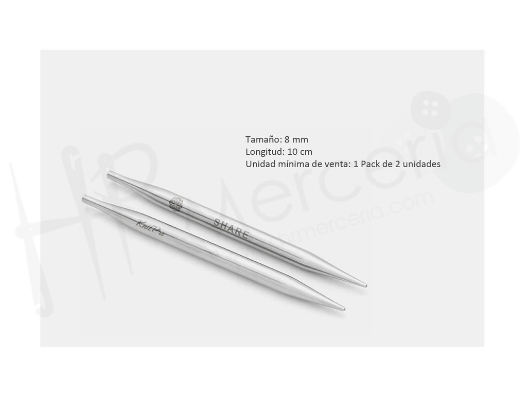 Aguja circular intercambiable 10 cm 8.00 mm Mindful - Knitpro