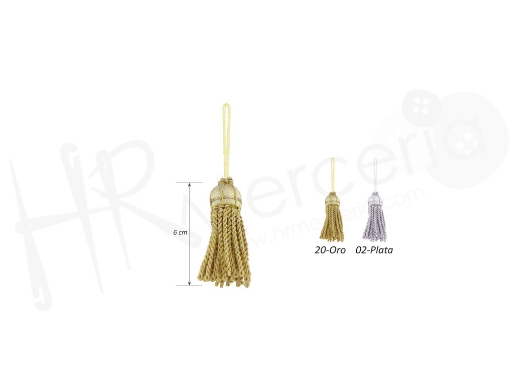 Borla 560 fallera 1 Mad. ancho 6 cm
