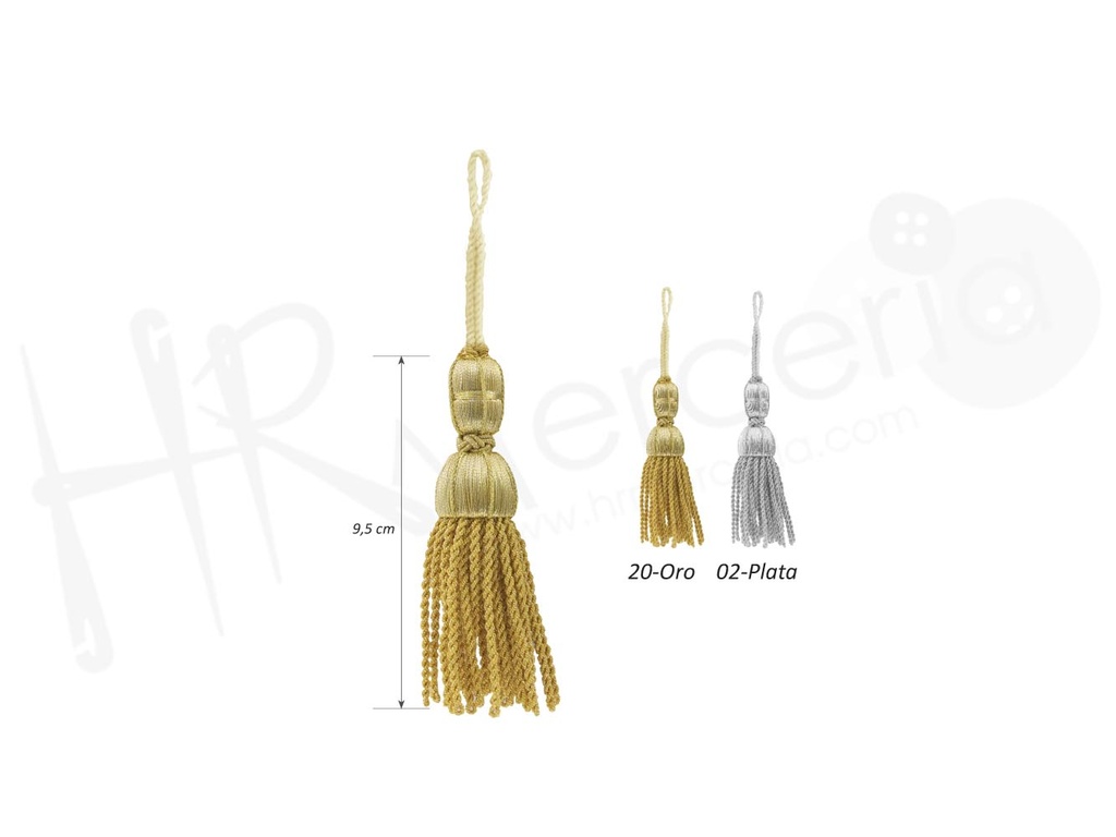 Borla 561 fallera 2 Mad. ancho 9,5 cm