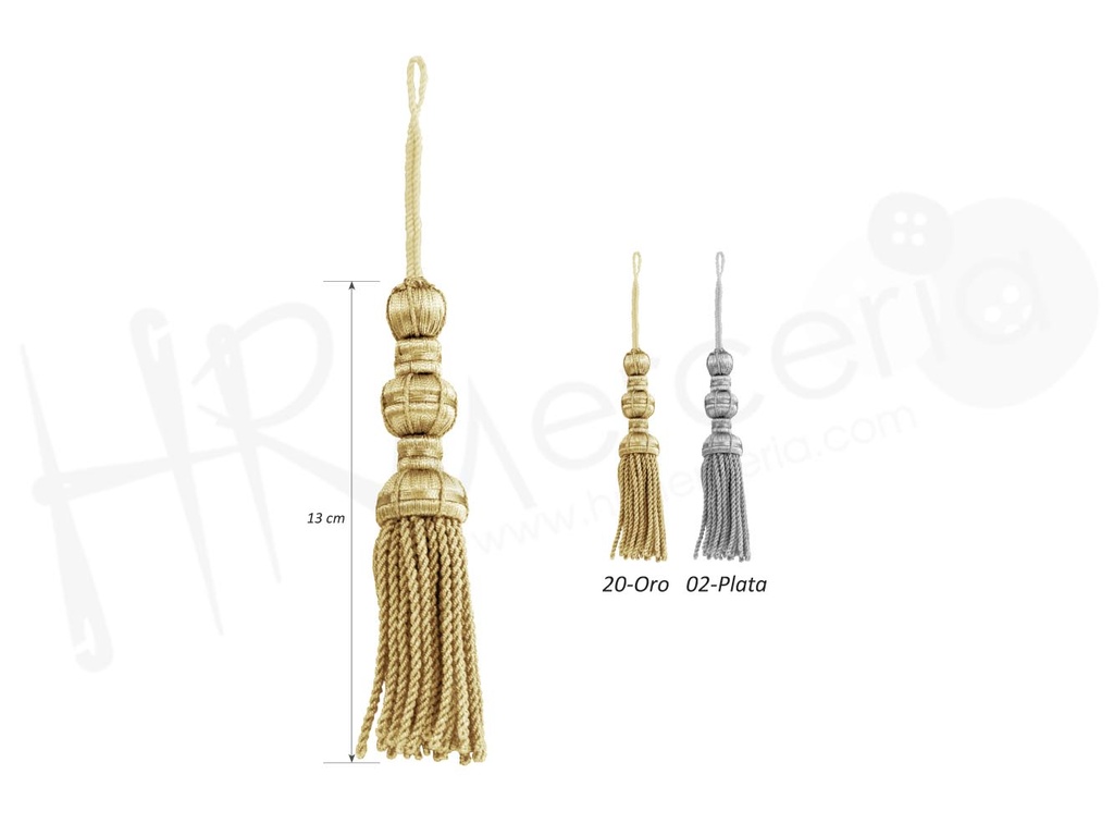 Borla 562 fallera 3 Mad. ancho 13 cm
