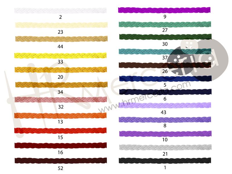 Galon 79 trenza hilados rayon