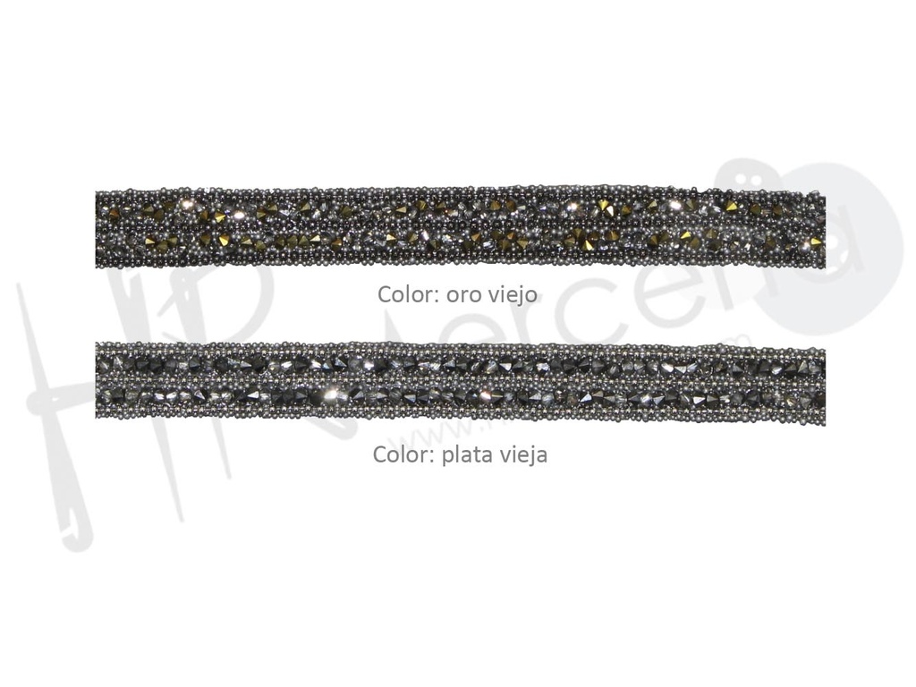 Tira termoadhesiva strass 10325