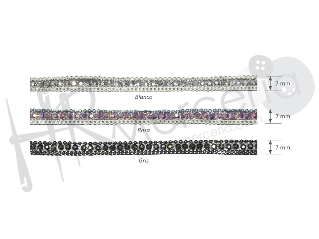 Tira cristal termoadhesiva 7mm 10400