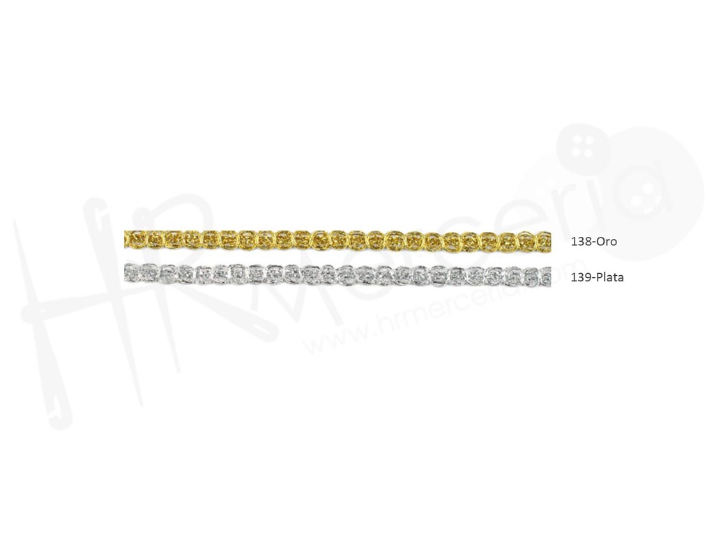 Galon metalizado 24280 pza 25 mts