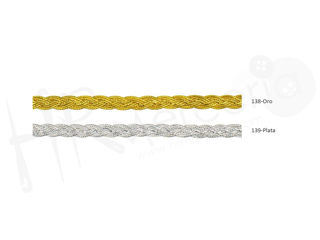 Galon metalizado oro 24523 pza 25 mts