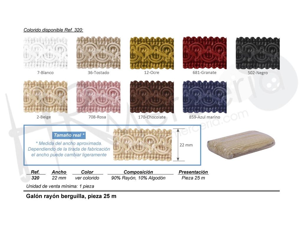 Galon 320 rayon berguilla