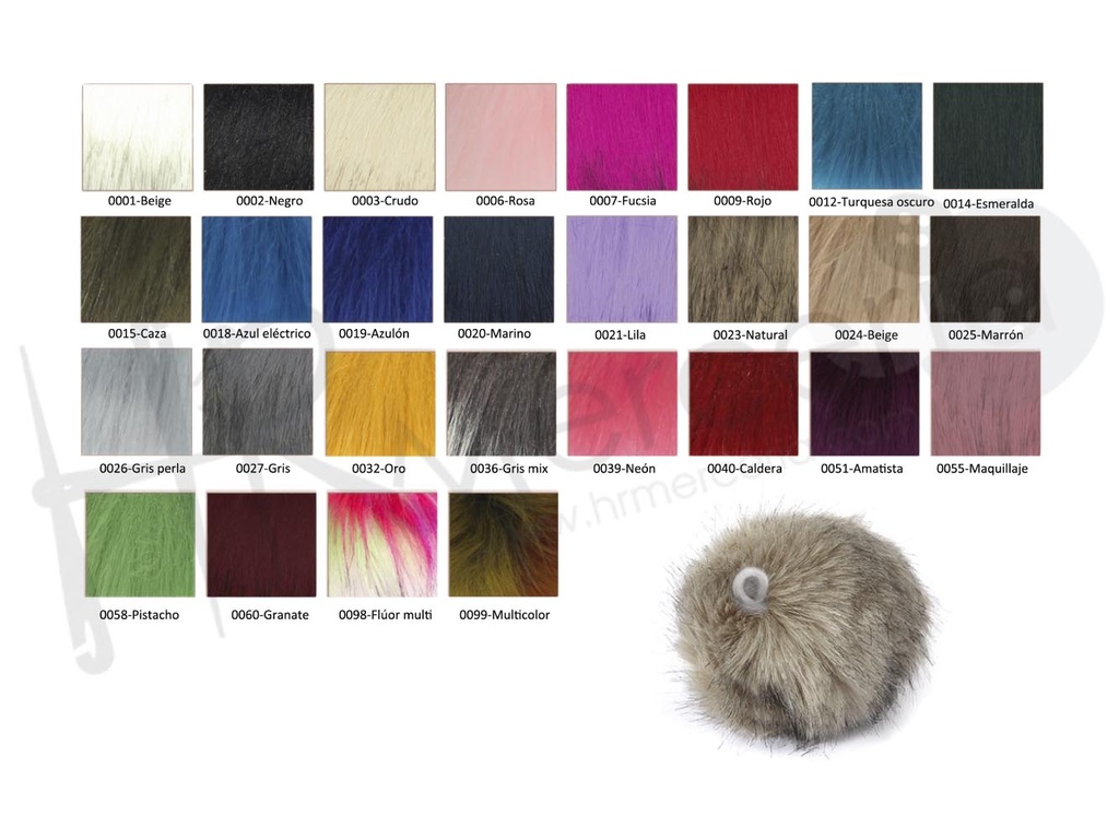 Pompon pelo ecologico 416200 talla 12