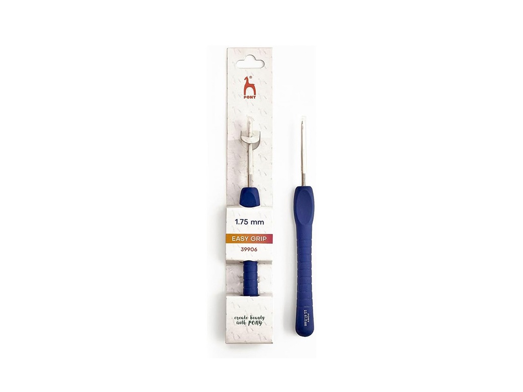 Aguja ganchillo acero Easy grip 14 cm 1,75 mm Pony