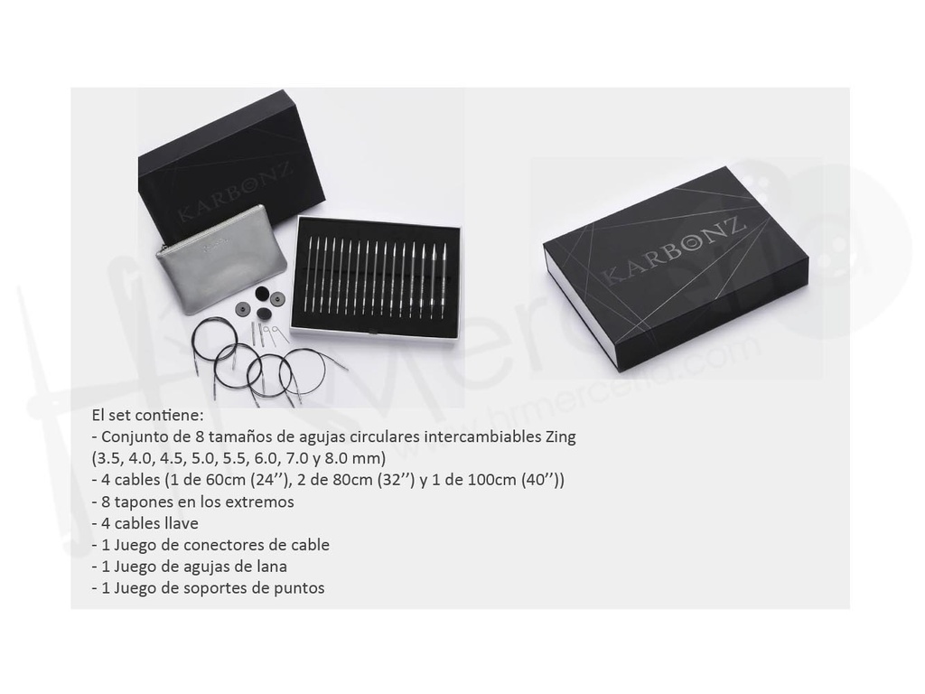 Set Agujas intercambiables Karbonz - Knitpro