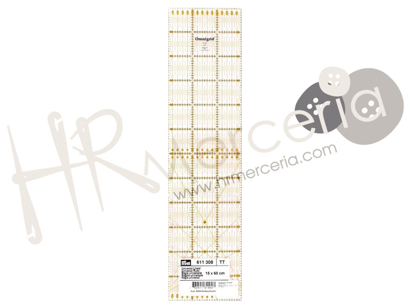 Regla universal con escala CM 15X60 
