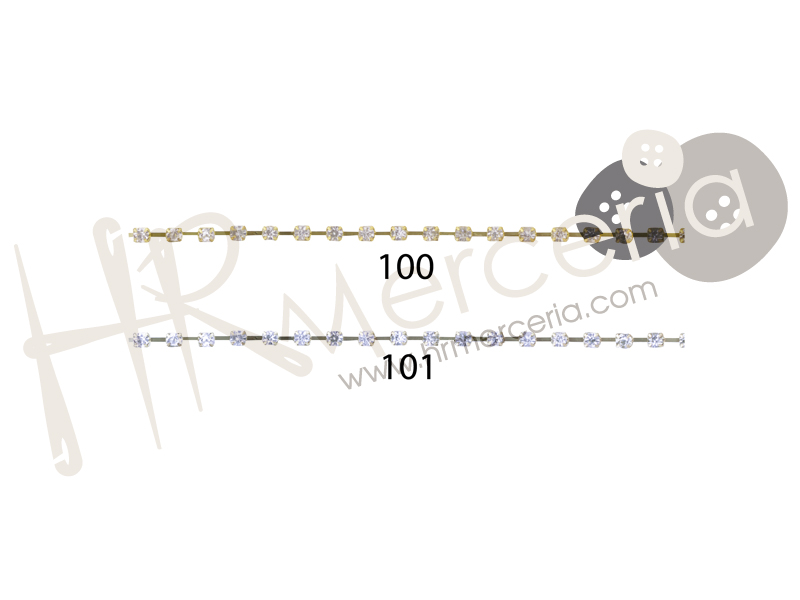Tira cadena strass 796000 ancho 14