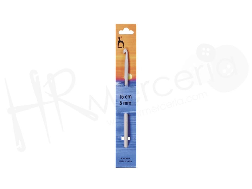 Aguja ganchillo plastico ABS Nº 5,5 45662 Pony