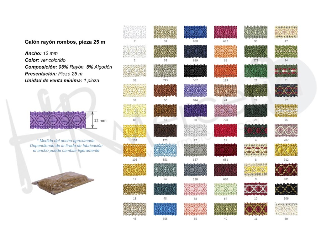 Galon rayon 821 rombos
