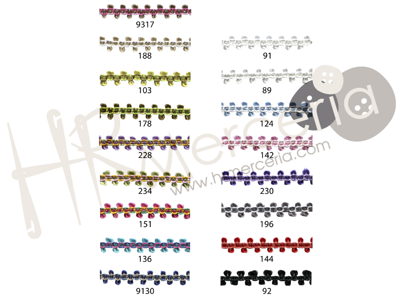 Galon rayon rococo 8505
