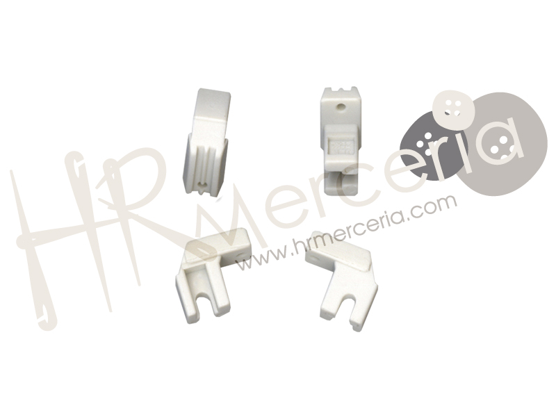 Pata guia invisible plastico corta pack 2 unid.