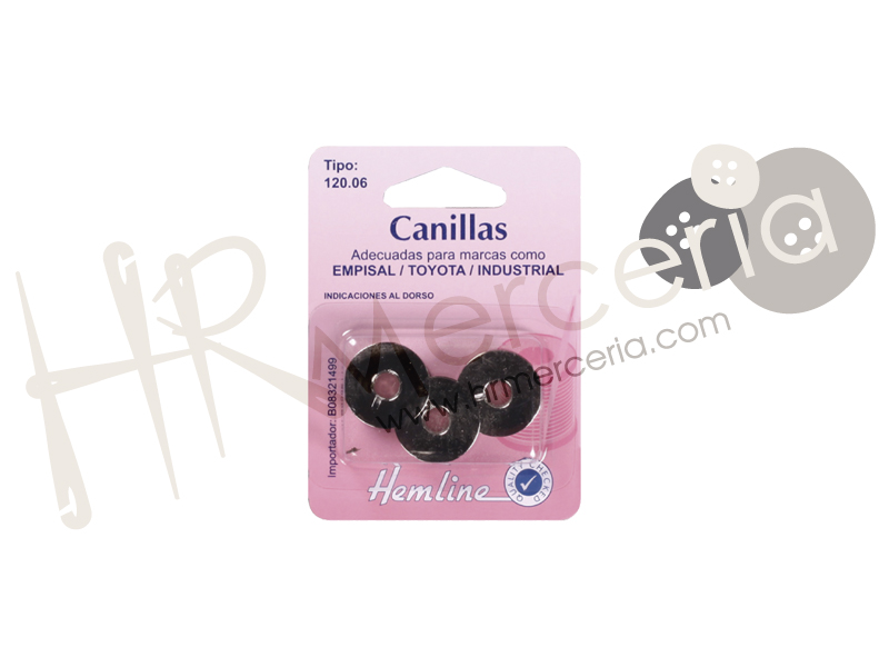 Canilla metalica lisa pack 3 unid.