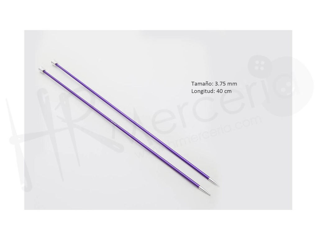 Aguja punta unica 40 cm 3.75 mm Zing - Knitpro