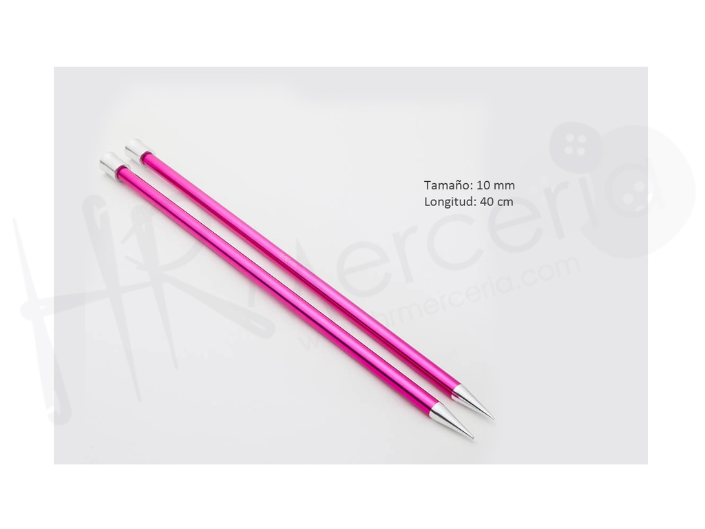 Aguja punta unica 40 cm 10.00 mm Zing - Knitpro
