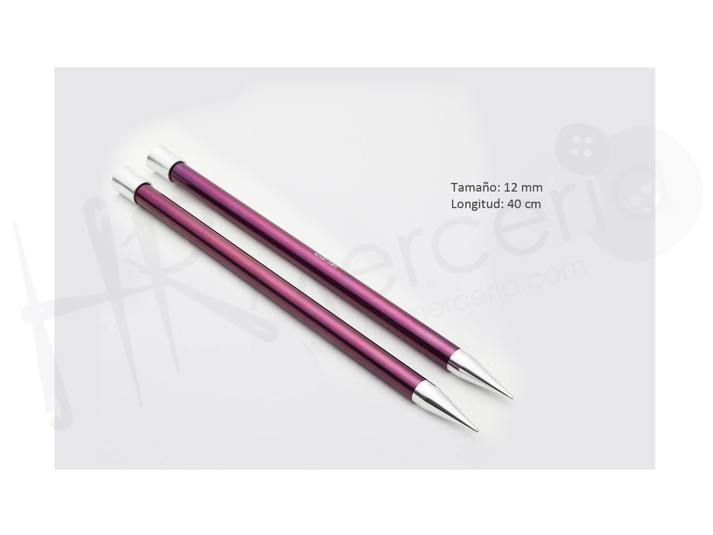 Aguja punta unica 40 cm 12.00 mm Zing - Knitpro