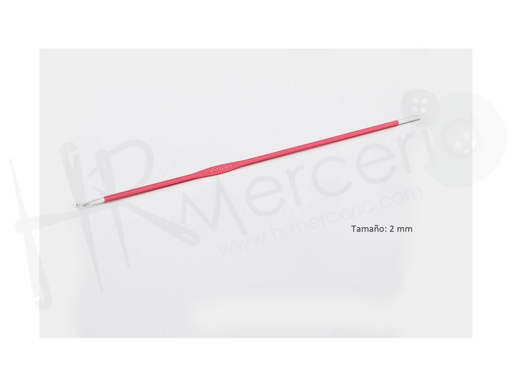 Aguja ganchillo punta unica 2.00 mm Zing - Knitpro