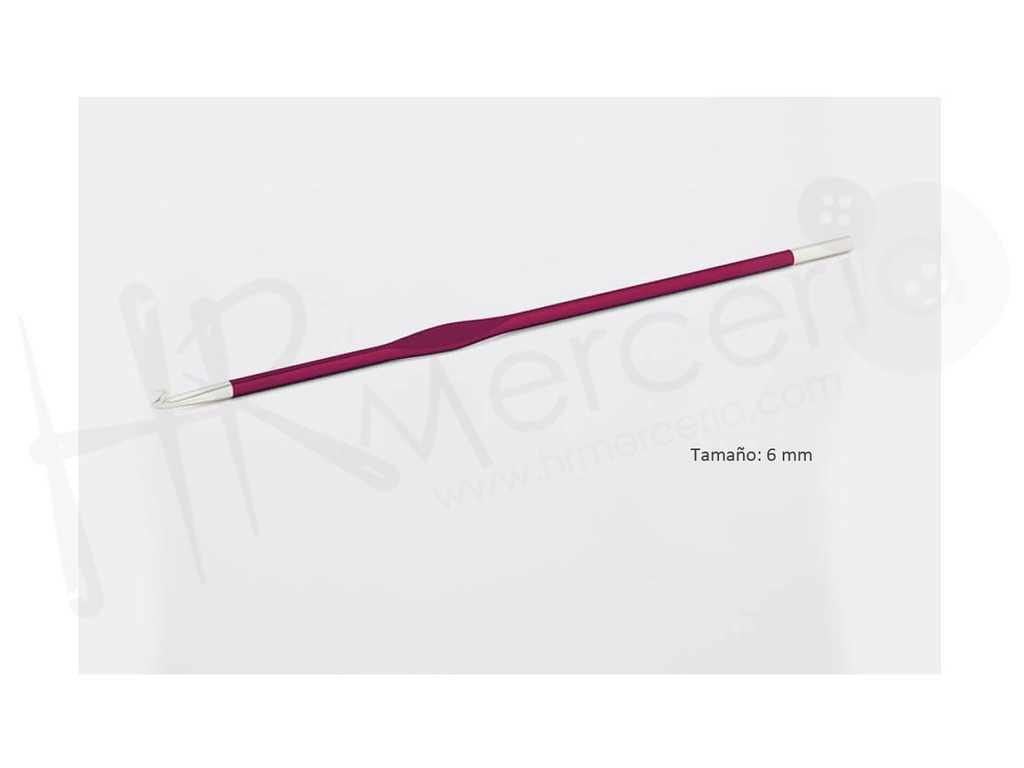 Aguja ganchillo punta unica 6.00 mm Zing - Knitpro