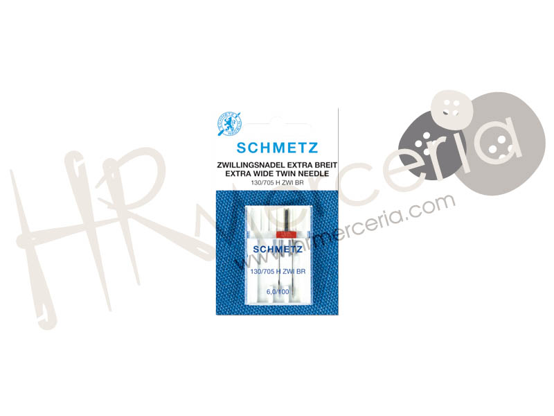 Aguja gemela Nº6,0/100 GE60YCL Schmetz 1 pz.