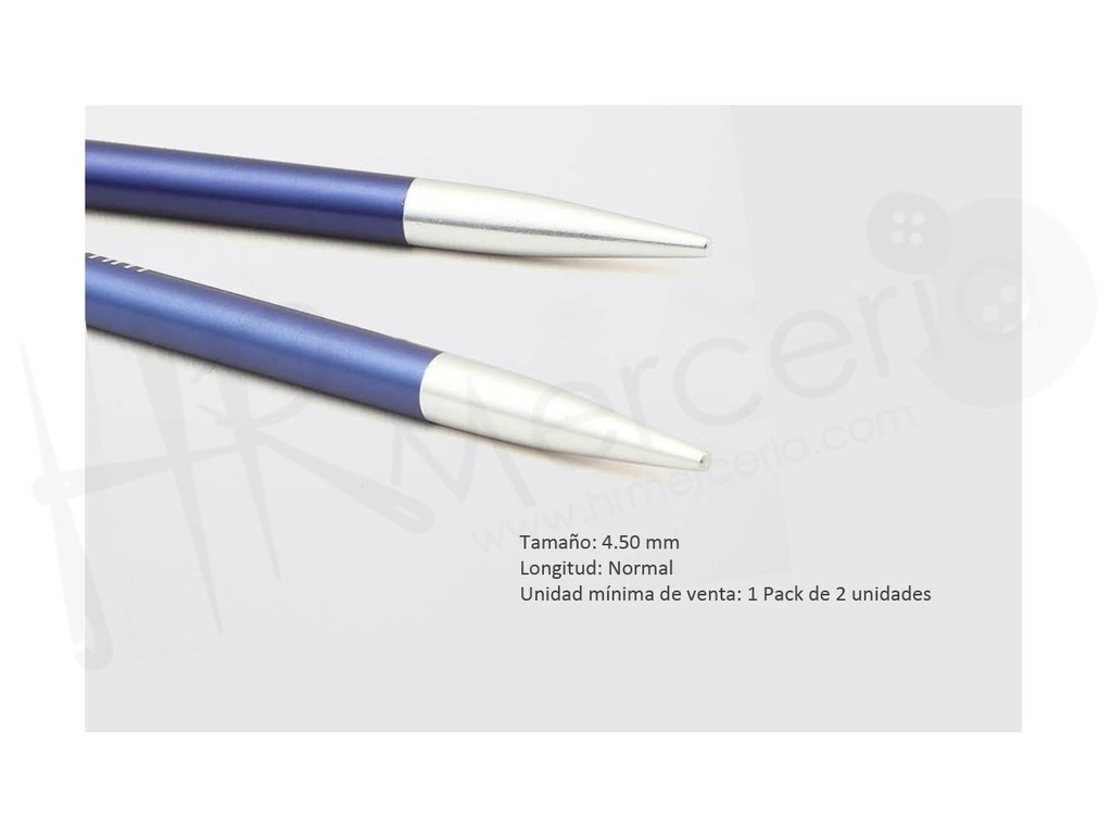 Aguja circular intercambiable Normal 4.50 Zing- Knitpro