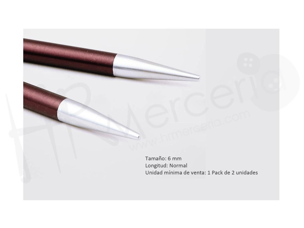 Aguja circular intercambiable Normal 6.00 Zing- Knitpro