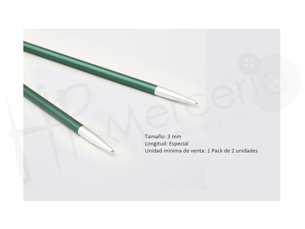 Aguja circular intercambiable especial 3.00 Zing- Knitpro