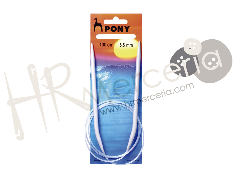 Aguja circular 8 mm 100 cm 52667 Pony 