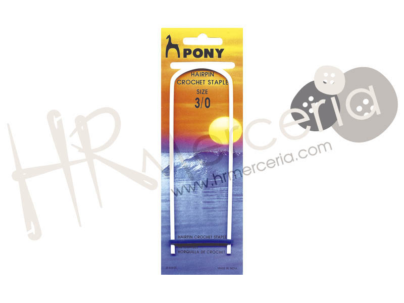 Horquilla ganchillo aluminio Nº2/0 60604 Pony