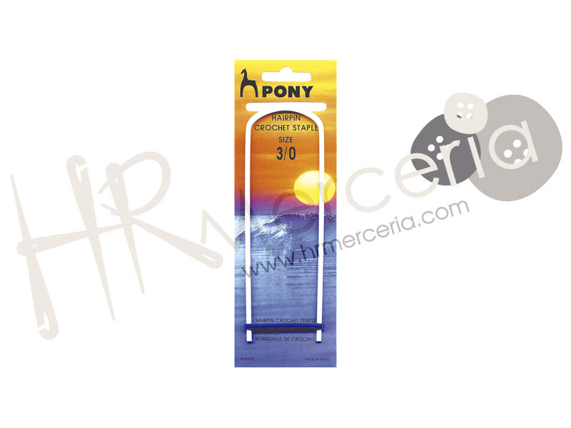 Horquilla ganchillo aluminio Nº3/0 60605 Pony