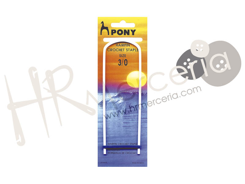 Horquilla ganchillo aluminio Nº4/0 60606 Pony