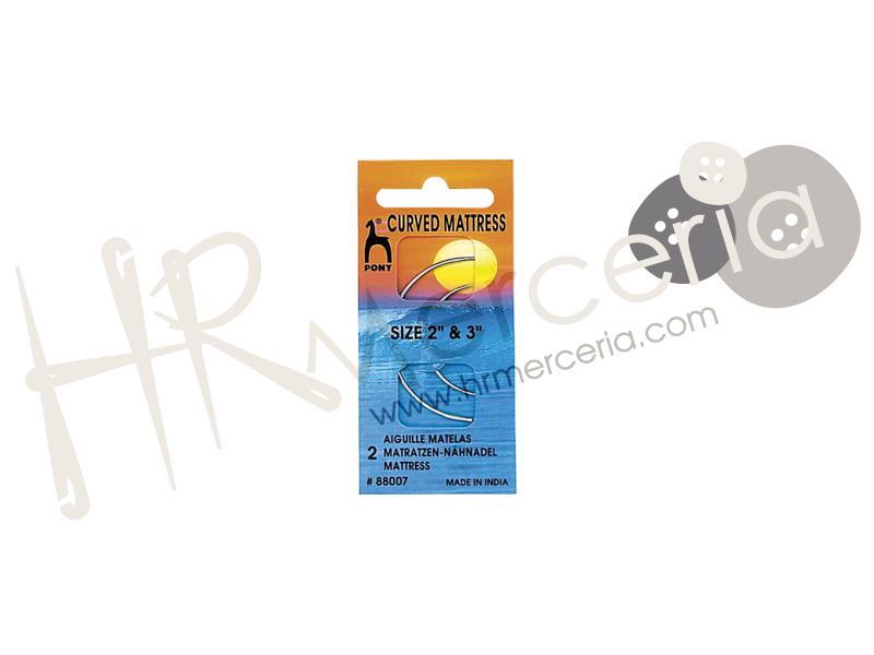 Aguja curvada  Nº2-4 Pony 2 pz.