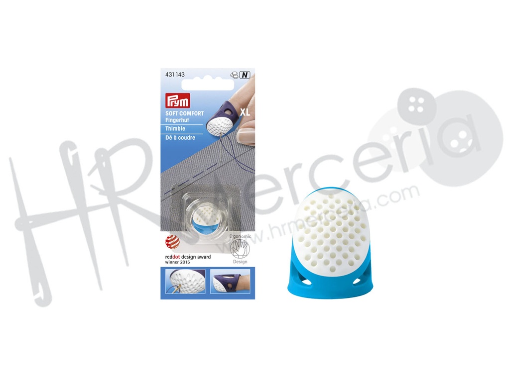 Dedal ergonomico XL azul Prym