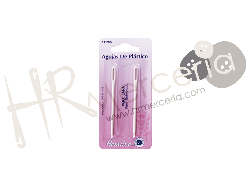 Aguja plastico H211 Hemline 2 pz.