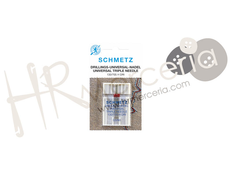 Aguja trilliza 130/705 H DRI Nº3,0/80 TR30YCL Schmetz