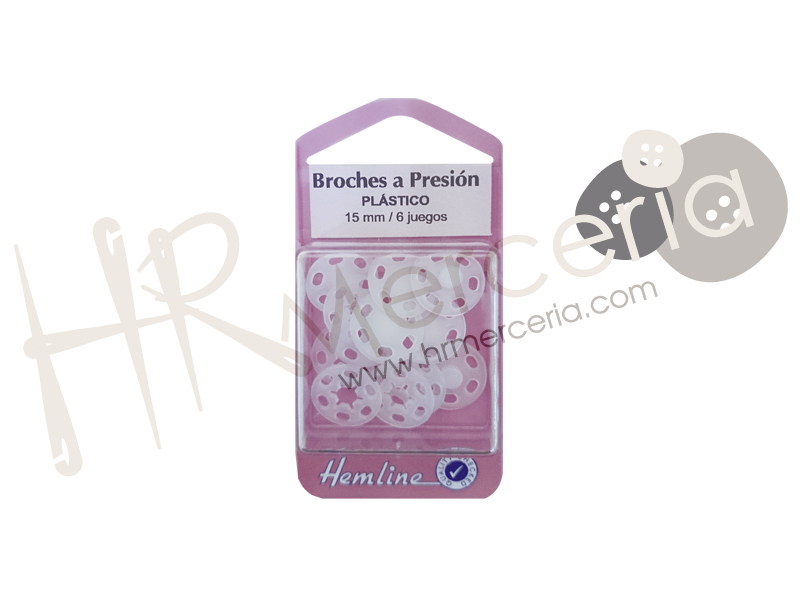 Broche presion plástico opaco H424 Hemline