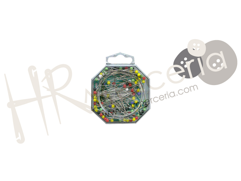 Alfiler cabeza vidrio surt 38 mm Jabali 100 pz.