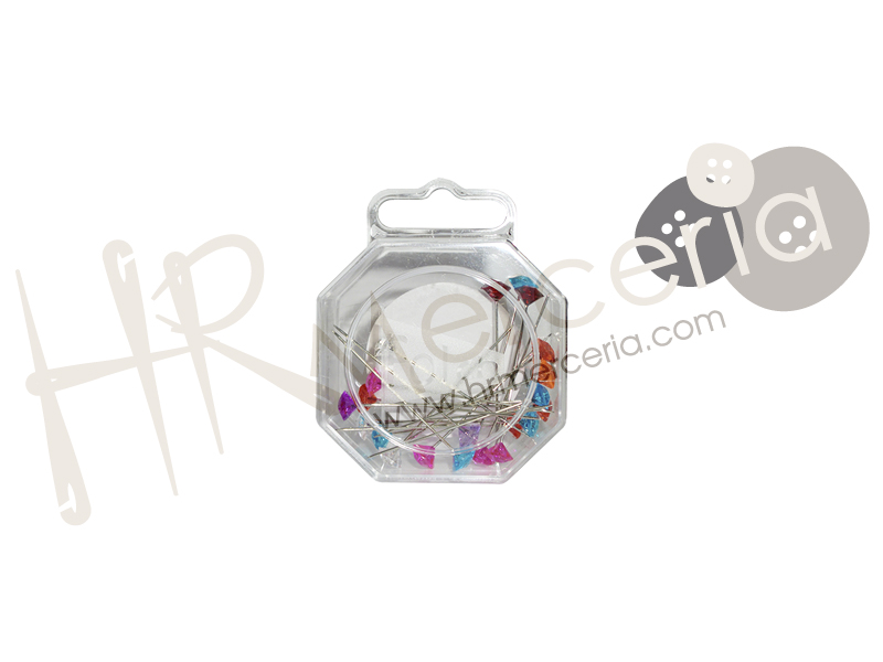 Alfiler hierro niq cabeza diamante Jabali 20 pz.